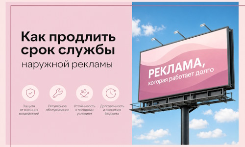 Как продлить срок службы наружной рекламы в Скопине