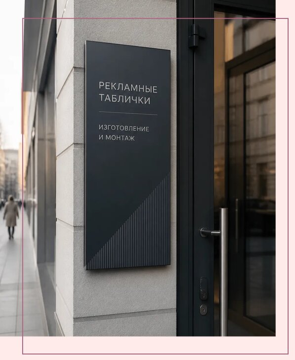 Рекламные таблички в Скопине по цене от 4689 р. | Аванза-Скп